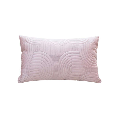SOGA 30cm Pink Textured Geometric Pattern Decorative Throw Pillow $ 61