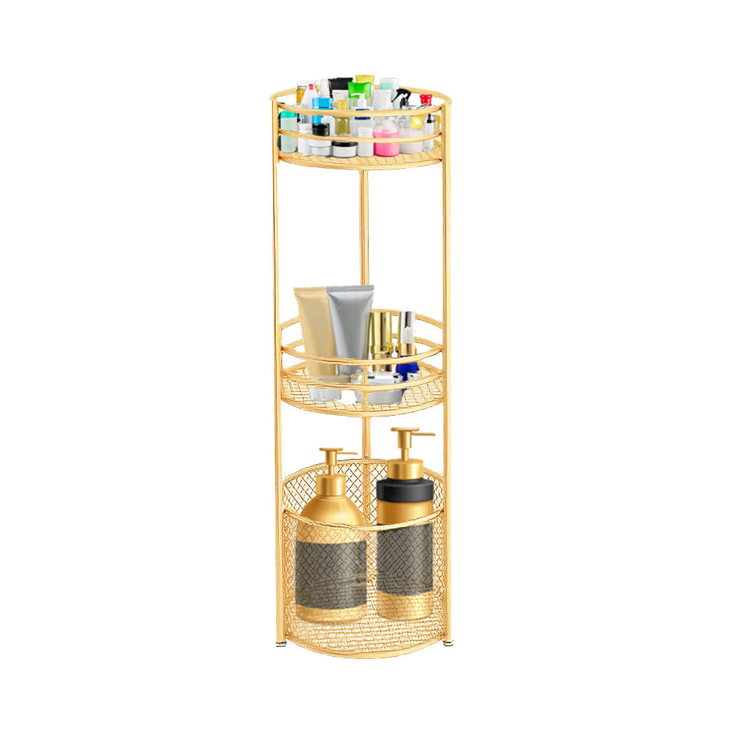 SOGA 3 Tier Bathroom Freestanding Storage Shelf Multifunctional Display Rack Organiser with Basket $ 161.50