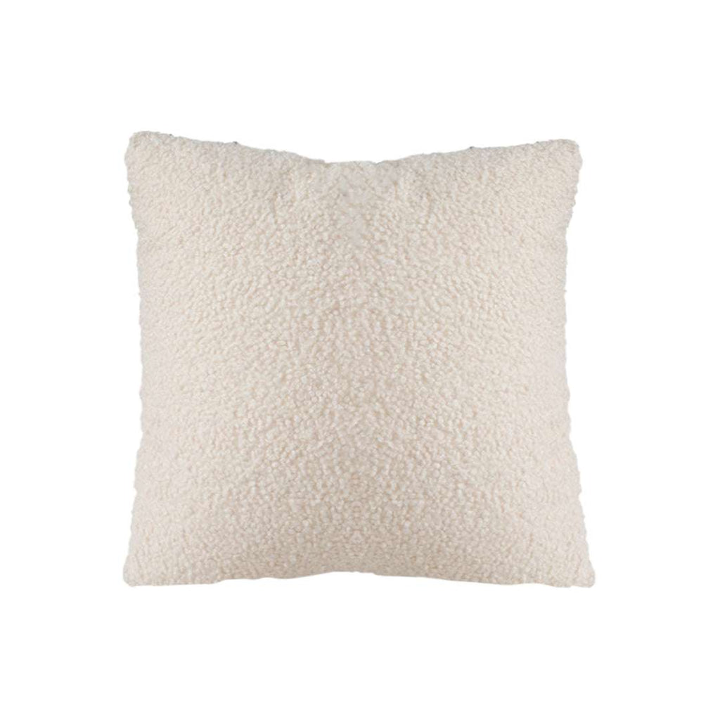 SOGA Boucle Textured Cushion 50cm Cream White Soft Cozy Decorative Throw Pillow $ 61