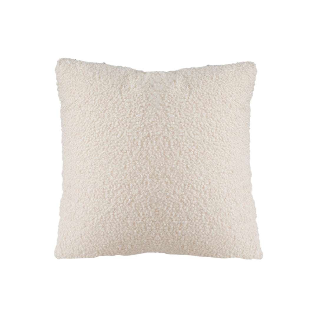 SOGA Boucle Textured Cushion 50cm Cream White Soft Cozy Decorative Throw Pillow $ 61