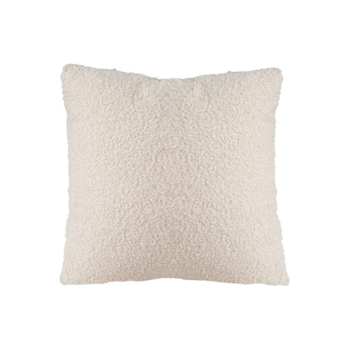 SOGA Boucle Textured Cushion 50cm Cream White Soft Cozy Decorative Throw Pillow $ 61