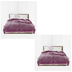 SOGA 2X Light Purple Throw Blanket Warm Cozy Double Sided Thick Flannel Coverlet Fleece Bed Sofa Comforter $ 181.50
