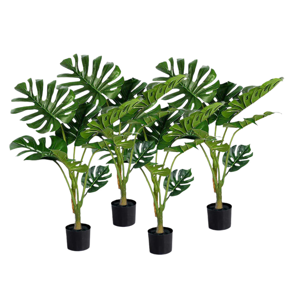 SOGA 4X 120cm Artificial Green Indoor Turtle Back Fake Decoration Tree Flower Pot Plant $ 422.50