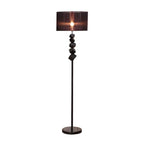 SOGA Floor Lamp Metal Base Standing Light with Dark Shade Tall Lamp