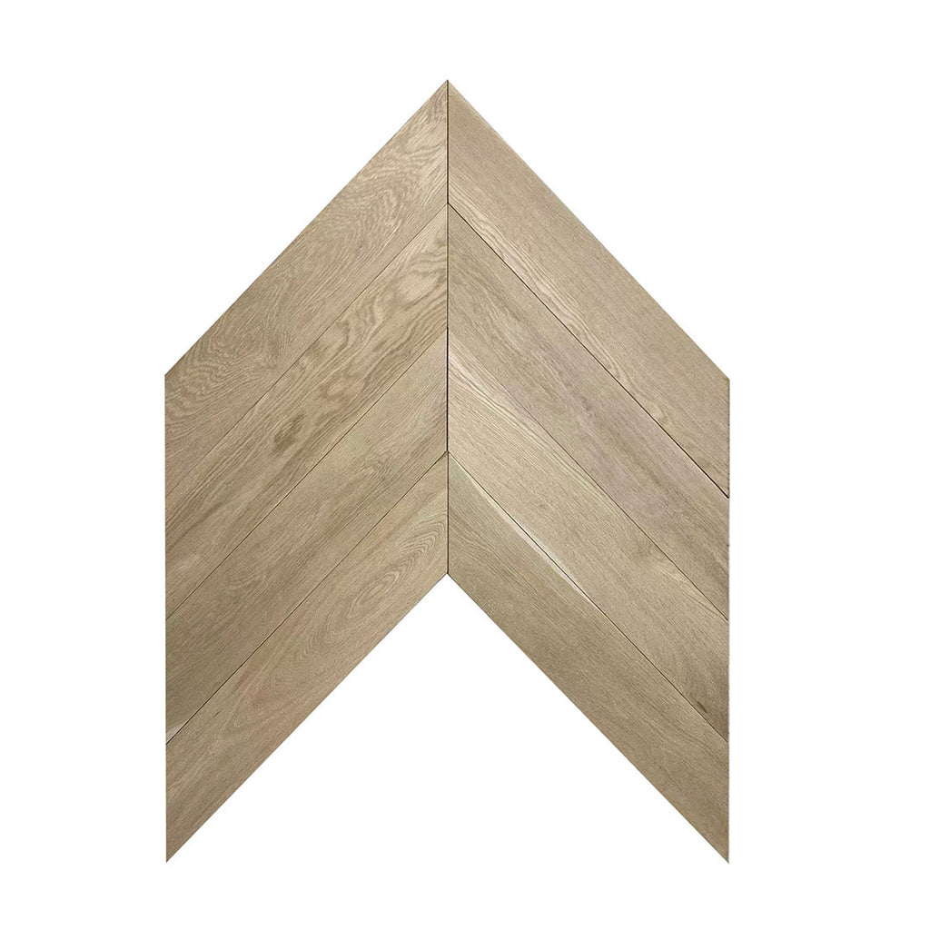 Timbo Solid Oak Chevron Parquet Timber Flooring Premium Quality Floorboards -BOX