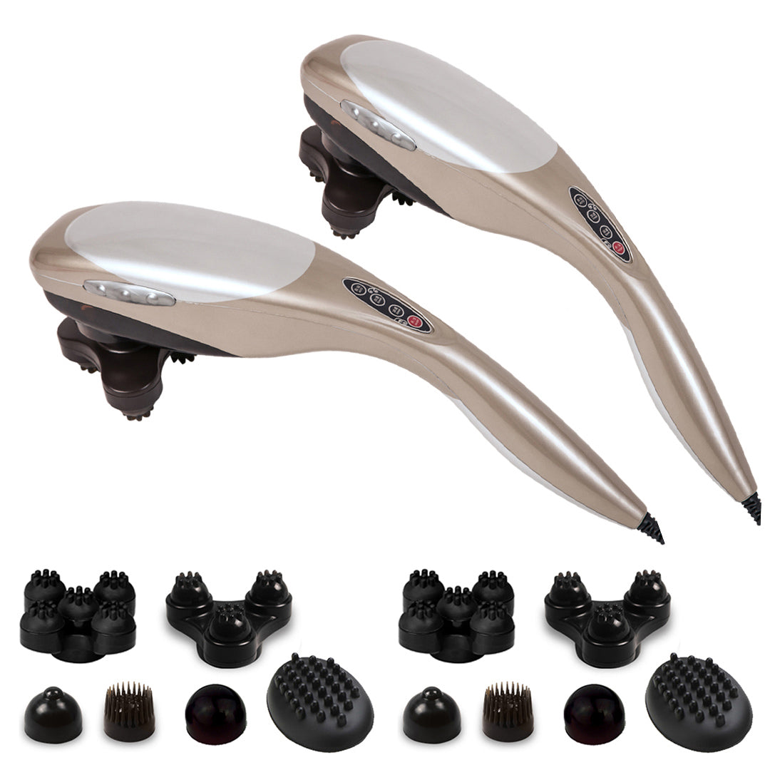 SOGA 2X Hand Held Full Body Massager with 6 attachments Back Pain Therapy $ 150.90