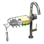 SOGA Silver Single Kitchen Sink Organiser Faucet Soap Sponge Caddy Rack Storage Drainer $ 28.90