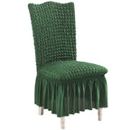 SOGA Dark Green Chair Cover Seat Protector with Ruffle Skirt Stretch Slipcover Wedding Party Home Decor $ 33.50