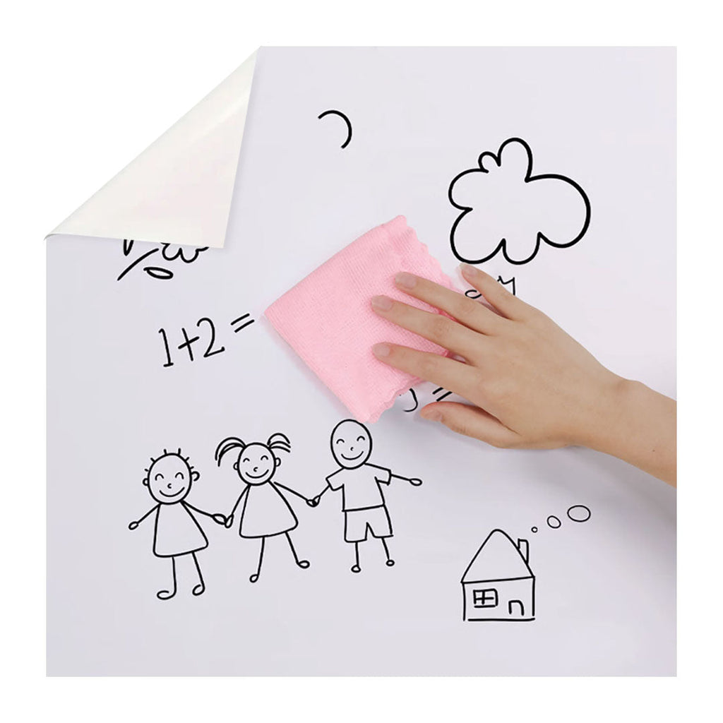 SOGA 45cmx1000cm Clear Dry Erase Adhesive Whiteboard Wall Surface Peel Sticker Sheet $ 31.50