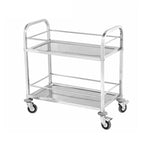 SOGA 2 Tier Stainless Steel Drink Wine Food Utility Cart 85x45x90cm Medium $ 236.90