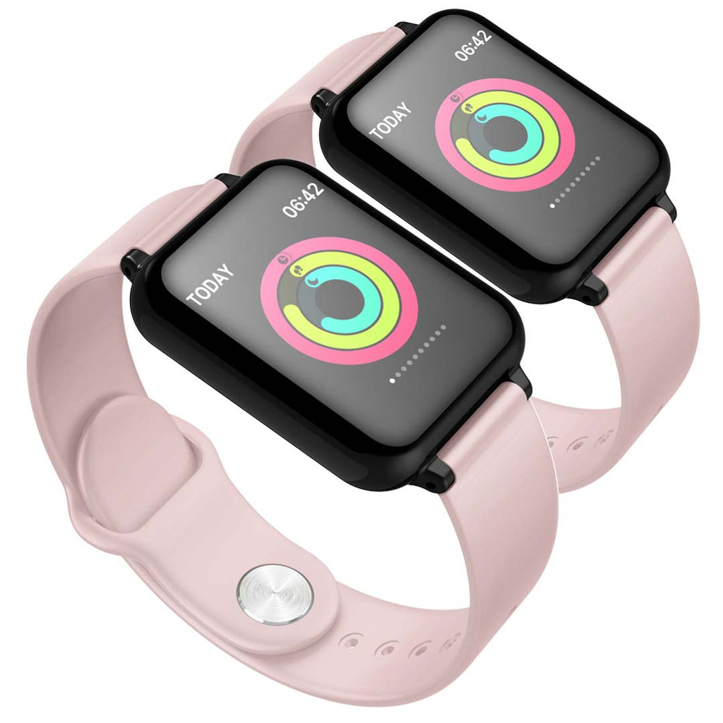 SOGA 2x Waterproof Fitness Smart Wrist Watch Heart Rate Monitor Tracker Pink $ 154.50