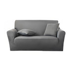 SOGA 2-Seater Grey Sofa Cover Couch Protector High Stretch Lounge Slipcover Home Decor $ 41.50
