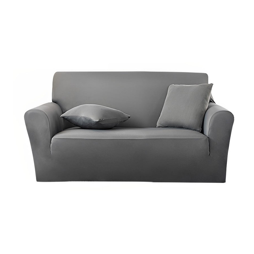 SOGA 2-Seater Grey Sofa Cover Couch Protector High Stretch Lounge Slipcover Home Decor $ 41.50