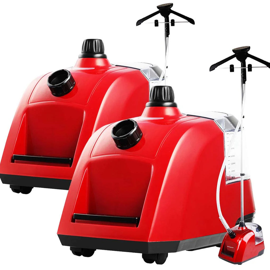 SOGA 2X Garment Steamer Portable Cleaner Steam Iron 80MINS Red