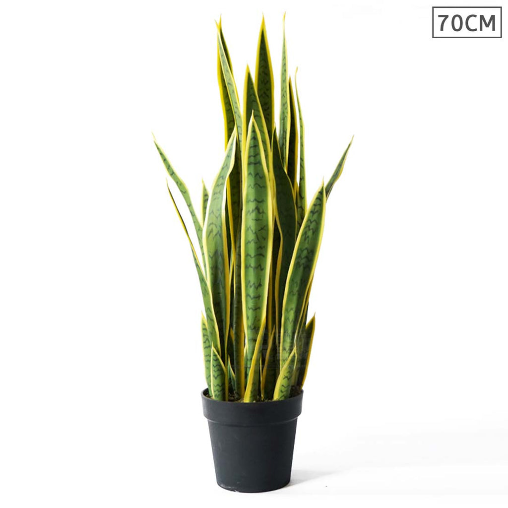 SOGA 70cm Artificial Indoor Yellow Edge Tiger Piran Fake Decoration Tree Flower Pot Plant $ 99.90