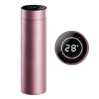 SOGA 500ML Stainless Steel Smart LCD Thermometer Display Bottle Vacuum Flask Thermos Rose Gold $ 38.90