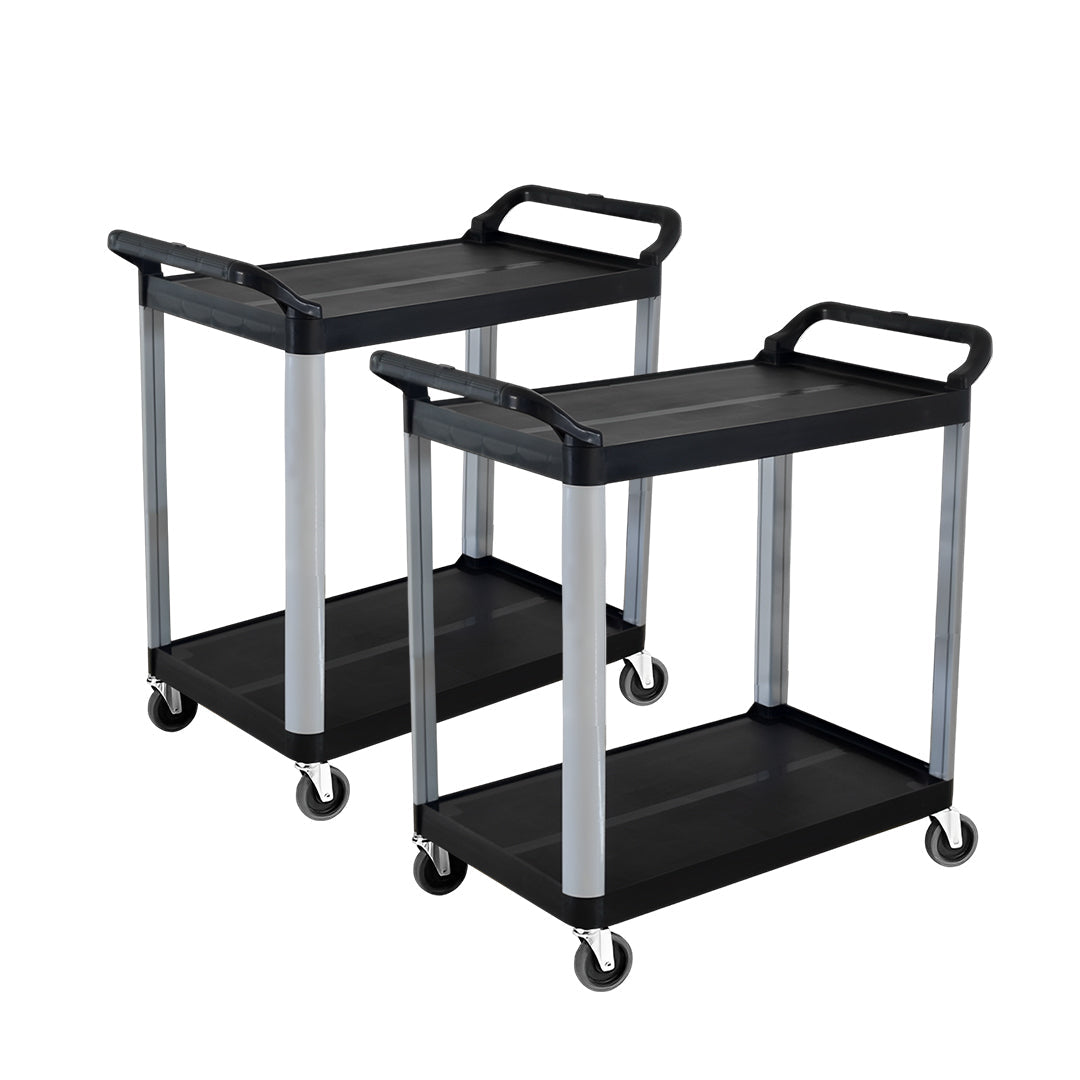 SOGA 2X 2 Tier Multifunctional Utility Cart 950x500x940mm Black $ 345.50