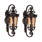 Vintage Lantern 2X 70cm Aluminum & Glass Wall Light Classic Lantern Design Elegant Outdoor Antique Inspired Wall Lamp