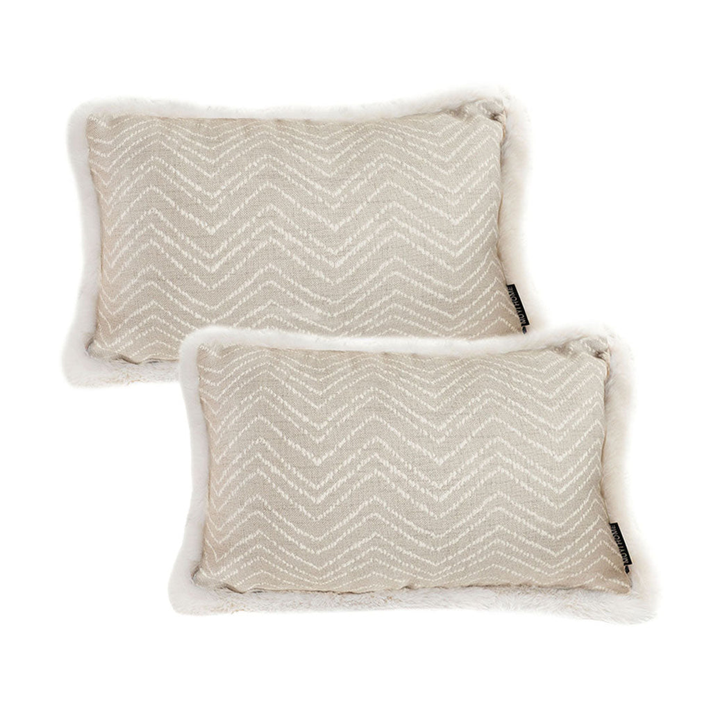 SOGA 2X 30cm Wabi-sabi Cushion Herringbone Lumbar Throw Pillow $ 129.50