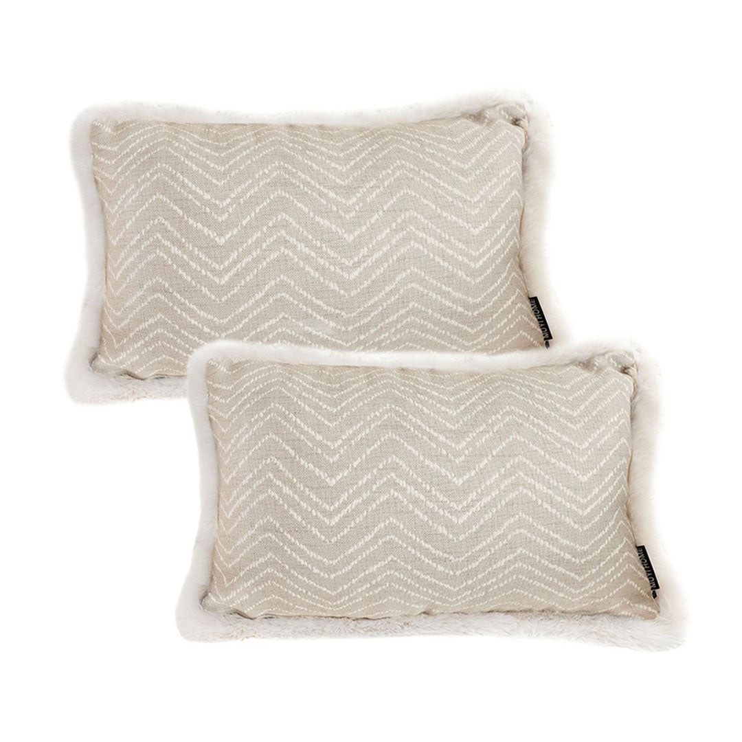 SOGA 2X 30cm Wabi-sabi Cushion Herringbone Lumbar Throw Pillow $ 129.50