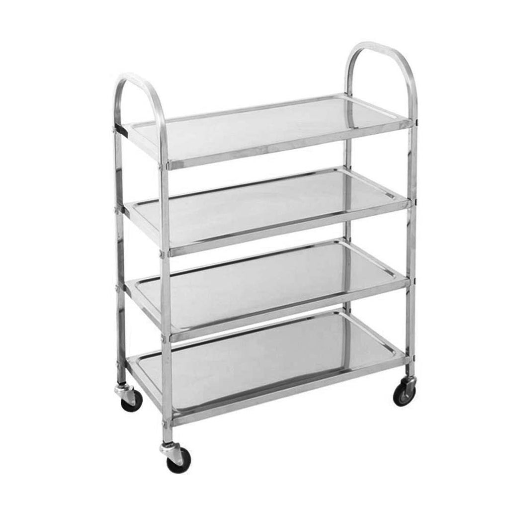 SOGA 4 Tier Stainless Steel Kitchen Dining Food Cart Trolley Utility 950x500x1220 $ 319.90
