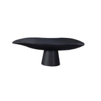 SOGA 31cm Black Ceramic Decorative Plate on Pedestal Stand $ 83.50