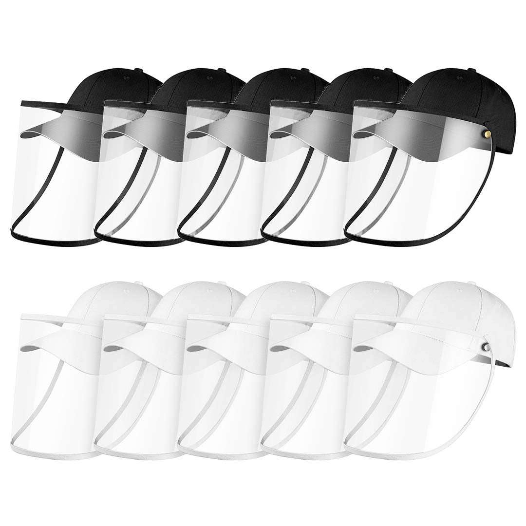 10X Outdoor Protection Hat Anti-Fog Pollution Dust Saliva Protective Cap Full Face HD Shield Cover Adult Black/White $ 211