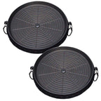 SOGA 2X Portable Korean BBQ Butane Gas Stove Stone Grill Plate Non Stick Coated Round $ 107.90