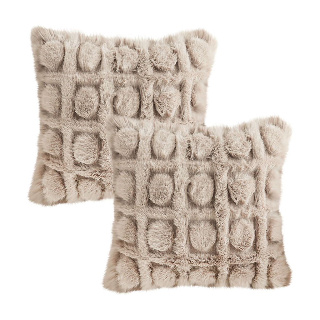 SOGA 2X 45cm Wabi-sabi Herringbone Plush Square Throw Pillow $ 129.50