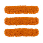 SOGA 3X 80x12 Orange Microfiber Flat Mop Floor Cleaning Pads Rotating Dust Remover $ 67.90