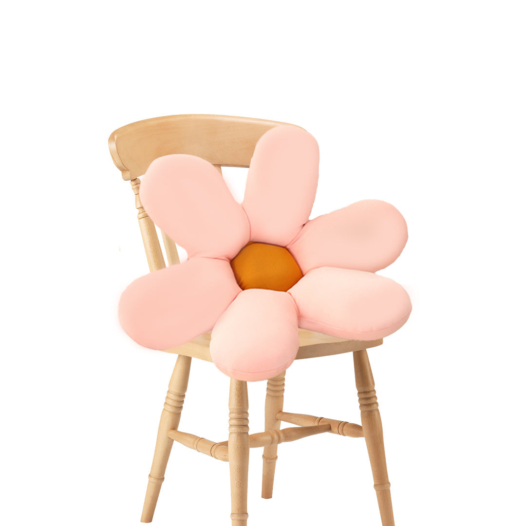 SOGA Pink Daisy Flower Shape Cushion Soft Leaning Bedside Pad Floor Plush Pillow Home Decor $ 71.50