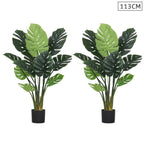 SOGA 2X 113cm Artificial Indoor Potted Turtle Back Fake Decoration Tree Flower Pot Plant $ 215.50