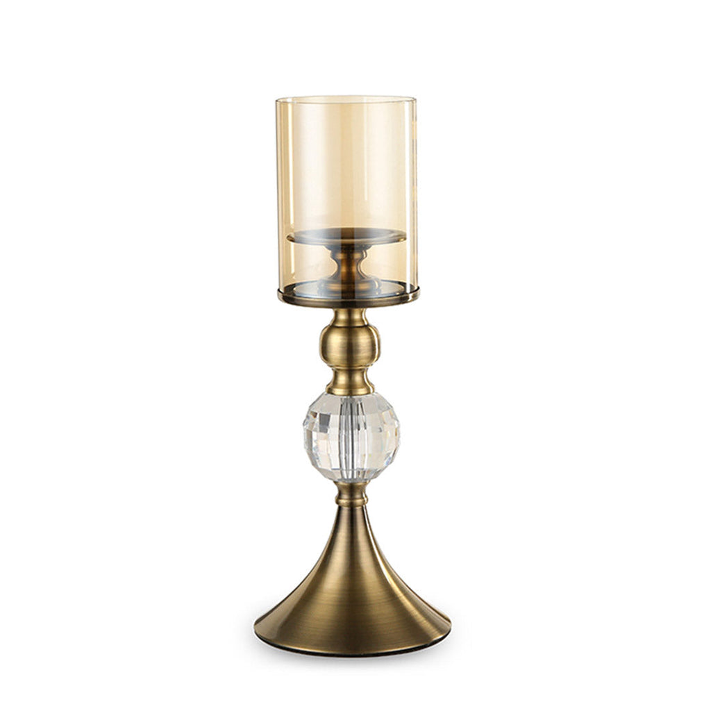 SOGA 38cm Glass Candle Holder Candle Stand Glass/Metal $ 88.90