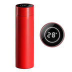SOGA 500ML Stainless Steel Smart LCD Thermometer Display Bottle Vacuum Flask Thermos Red $ 38.90