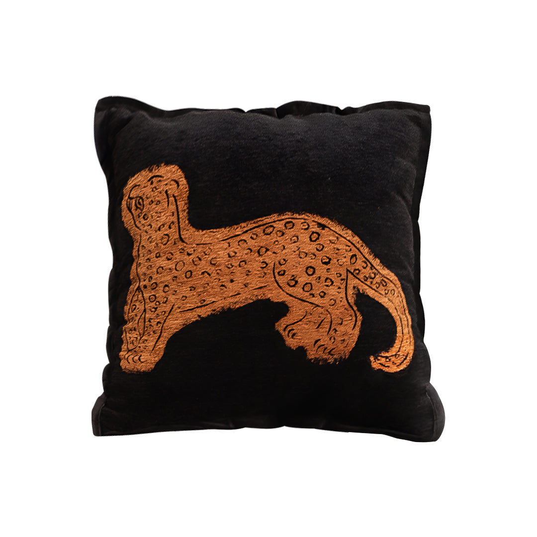 SOGA 45cm Modern Charcoal Gray Leopard Pattern Throw Pillow $ 68.90