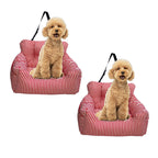 SOGA 2X Red Pet Car Seat Sofa Safety Soft Padded Portable Travel Carrier Bed $ 172.90