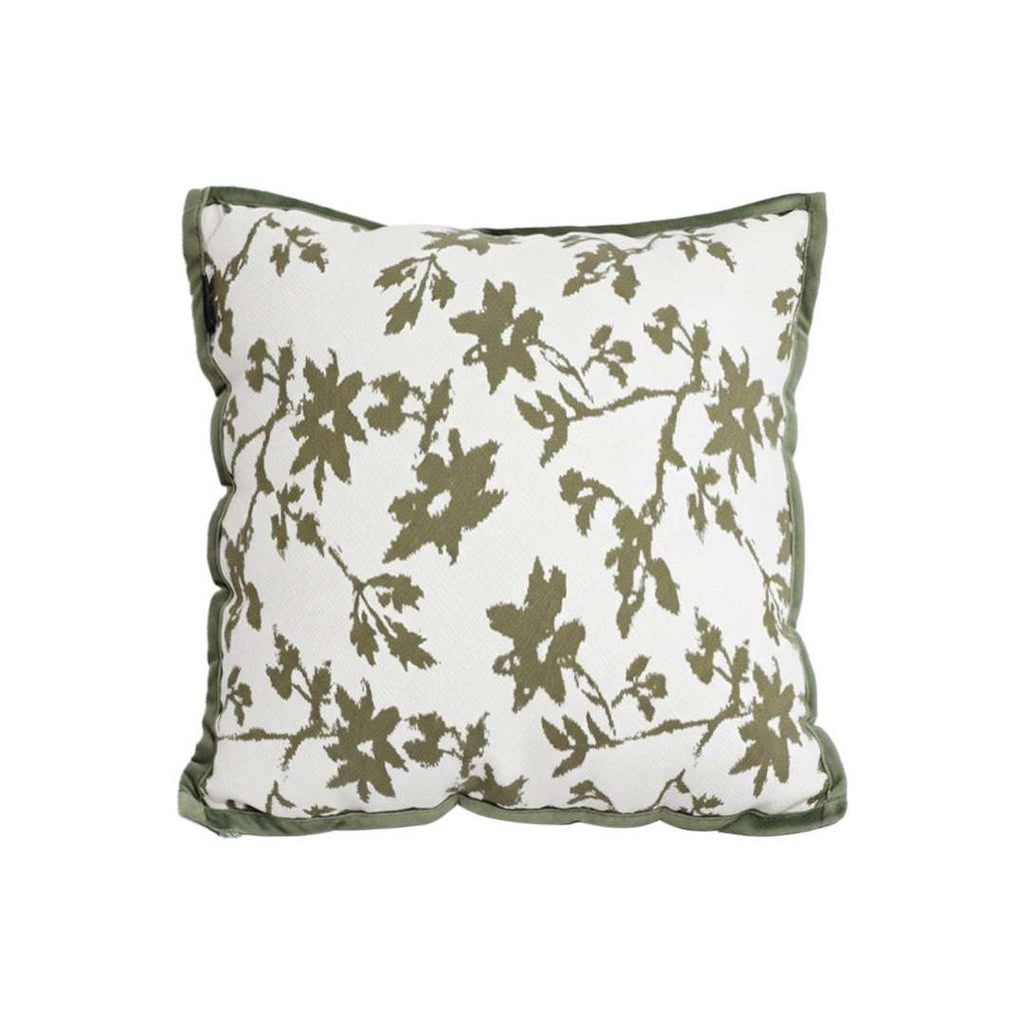 SOGA Floral Cushion 45cm White Green Leaf Botanical Pattern Decorative Throw Pillow $ 66