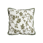 SOGA Floral Cushion 45cm White Green Leaf Botanical Pattern Decorative Throw Pillow $ 66