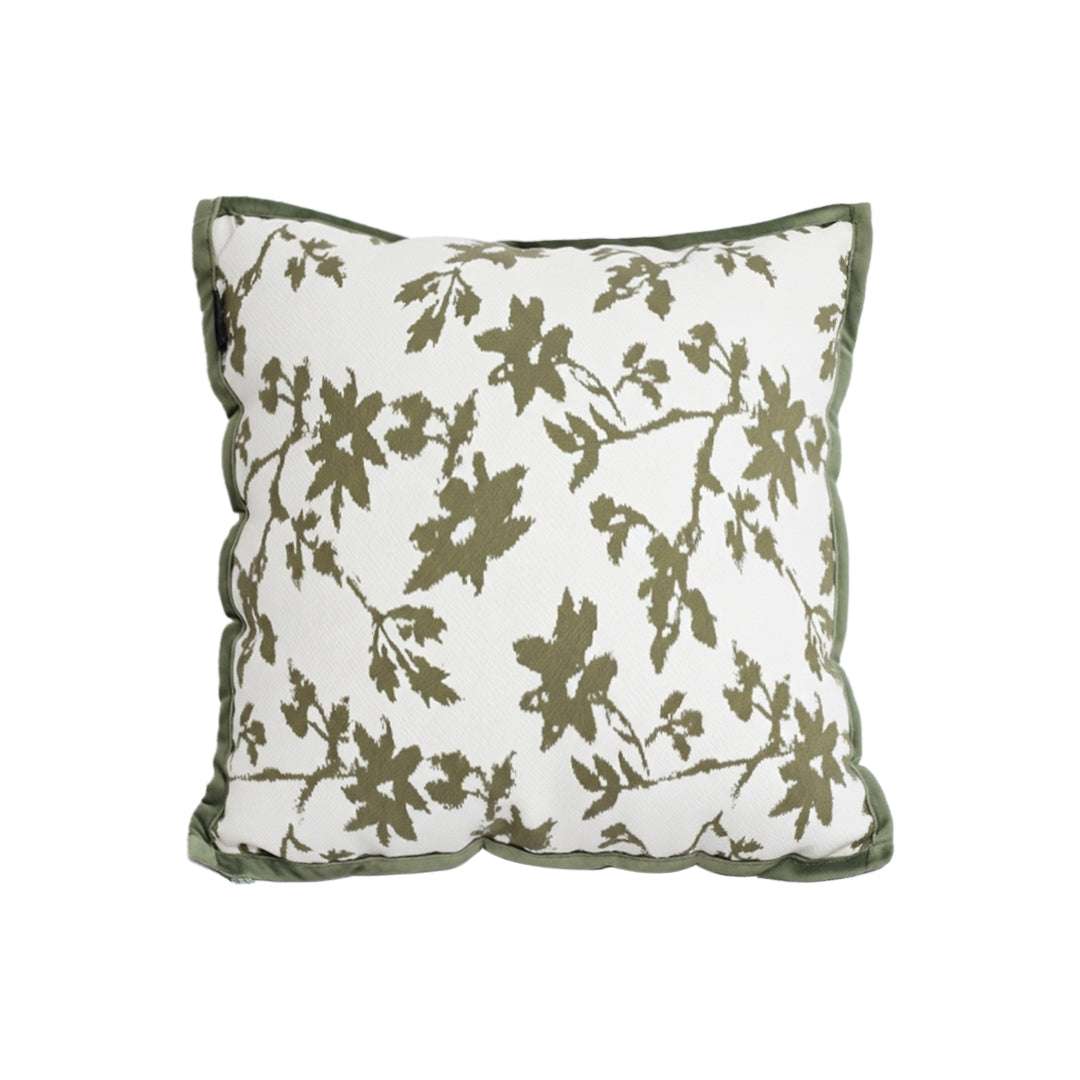 SOGA Floral Cushion 45cm White Green Leaf Botanical Pattern Decorative Throw Pillow $ 66