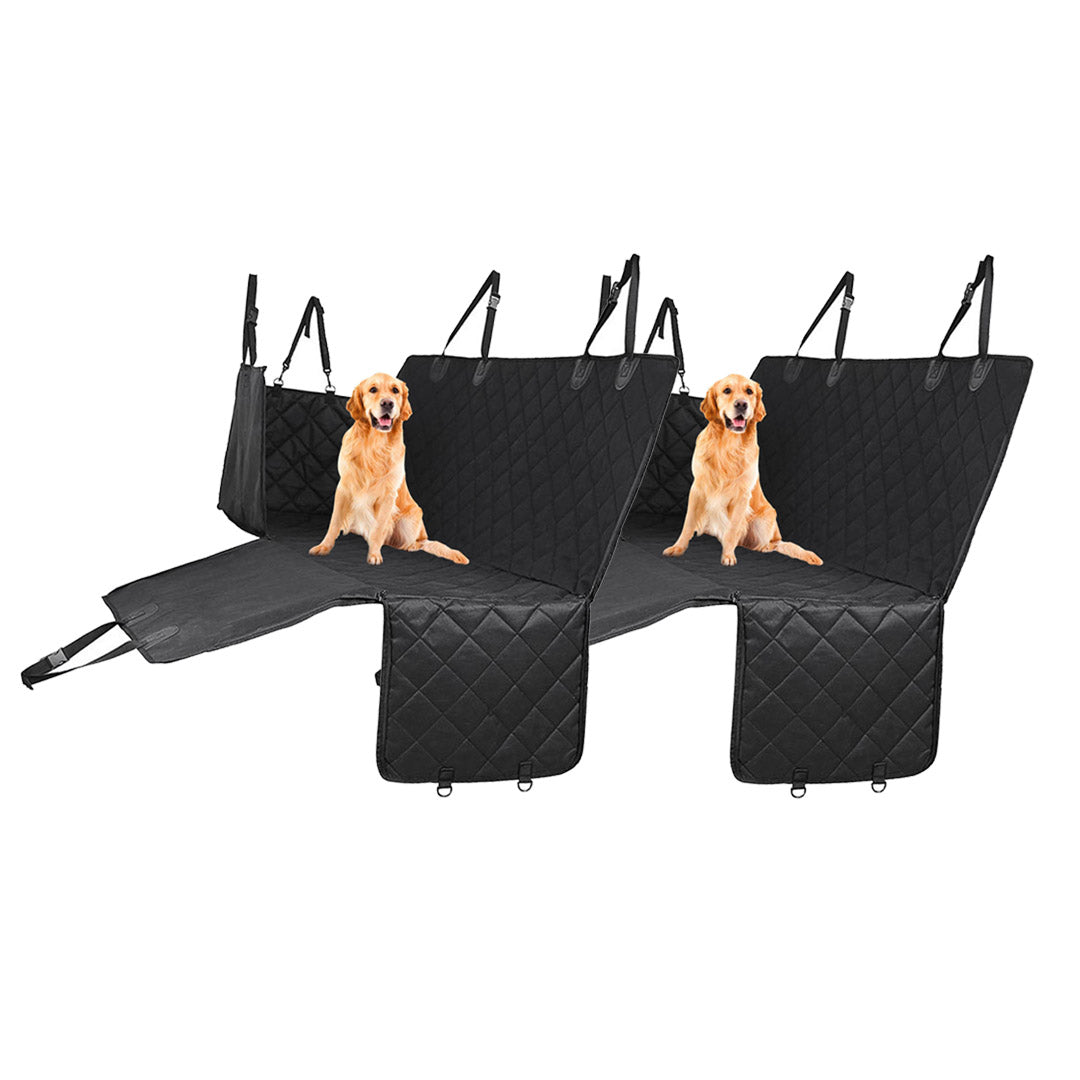 SOGA 2X 600D Oxford Cloth Waterproof Dog Car Cover Back Seat Protector Hammock Non-Slip Pet Mat Black $ 129.50