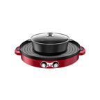 SOGA 2-in-1 44CM Electric Hot Pot BBQ Grill Maifan Stone Non-Stick Coating 2100W $ 233