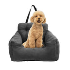 SOGA Grey Pet Car Seat Sofa Safety Soft Padded Portable Travel Carrier Bed $ 88.90