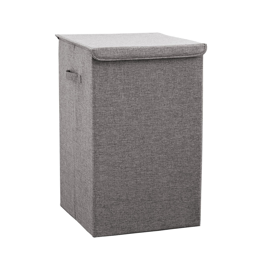 SOGA Grey Large Collapsible Laundry Hamper Storage Box Foldable Canvas Basket Home Organiser Decor $ 47.90