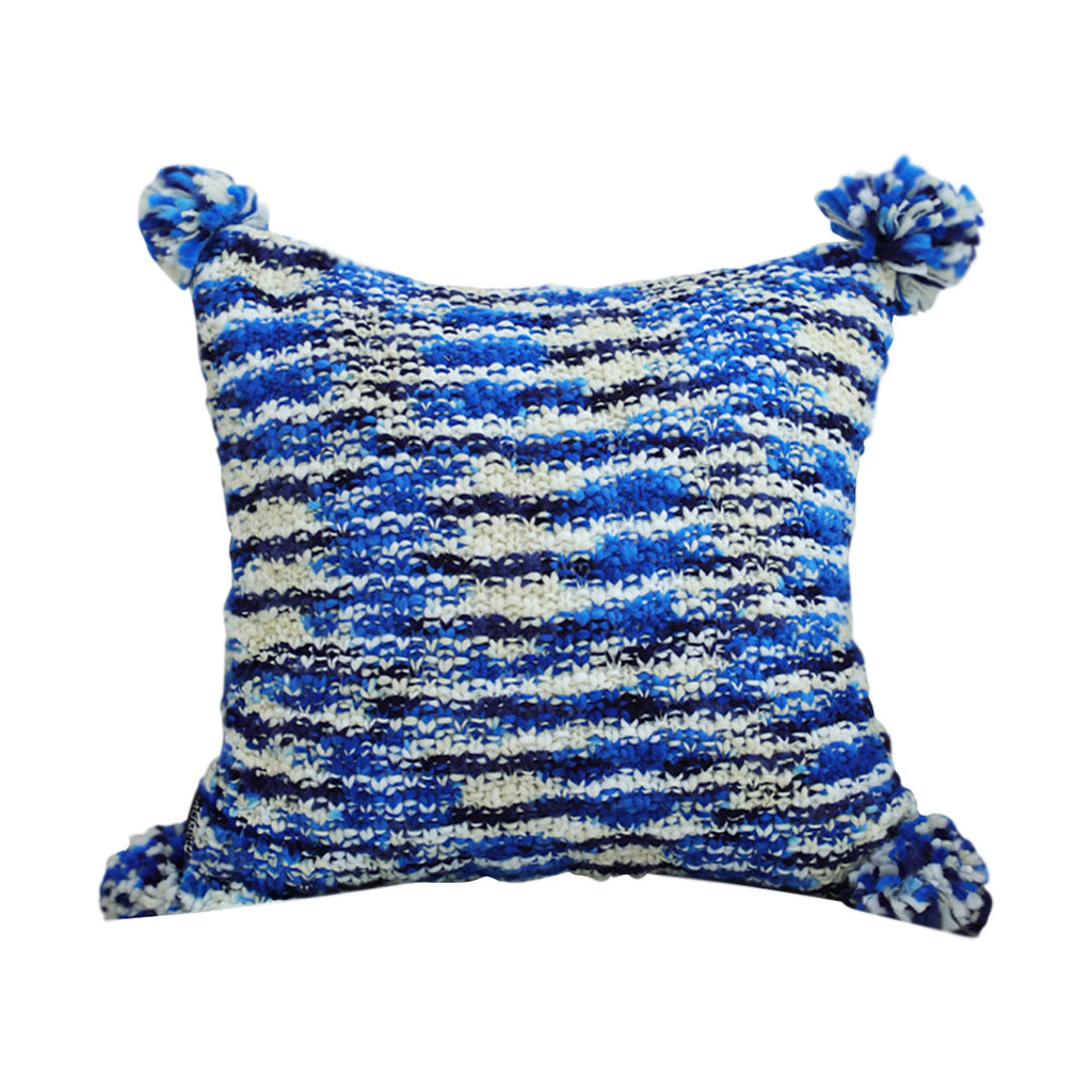 SOGA 45cm Throw Pillow Deep Sea Blue Gradient Dyed Decorative Soft Square for Couch or Bed $ 55.50