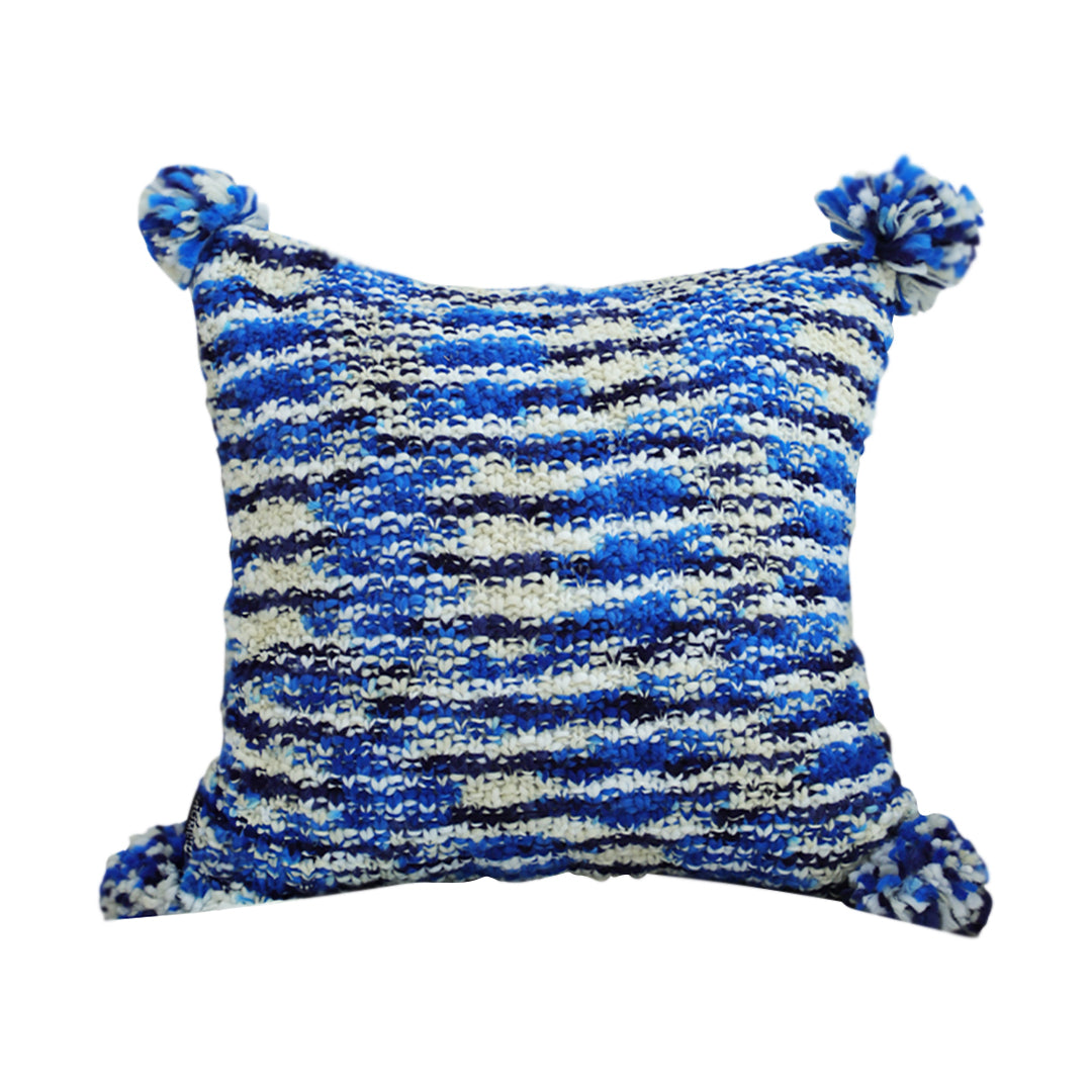 SOGA 45cm Throw Pillow Deep Sea Blue Gradient Dyed Decorative Soft Square for Couch or Bed $ 55.50