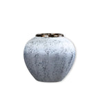 SOGA 21x22cm White and Grey Small Ceramic Flower Vase Elegant Living Room Home Decor $ 77.90