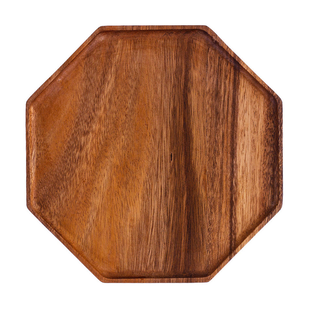SOGA 20cm Octagon Wooden Acacia Food Serving Tray Charcuterie Board Centerpiece Home Decor $ 40.90