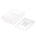 SOGA 65mm Clear Gastronorm GN Pan 1/2 Food Tray Storage Bundle of 2 with Lid $ 81.90
