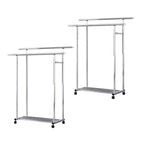 OGA 2X 120cm Stainless Steel Floor-Standing Clothes Rack - Durable and Space-Saving Laundry Organizer $ 198.50