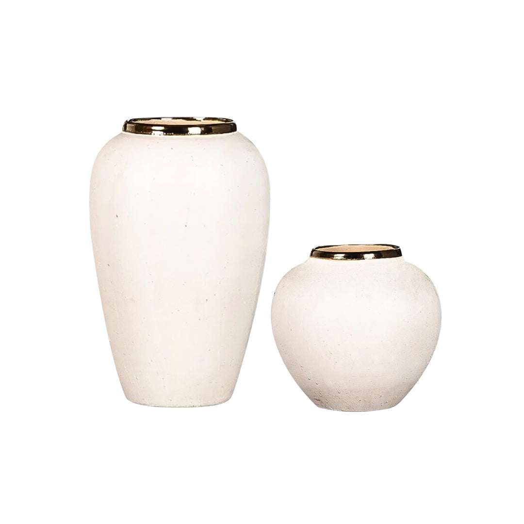 SOGA Home & Living Bundle – Plain White Ceramic Flower Vases for Elegant Living Room Decor $ 161